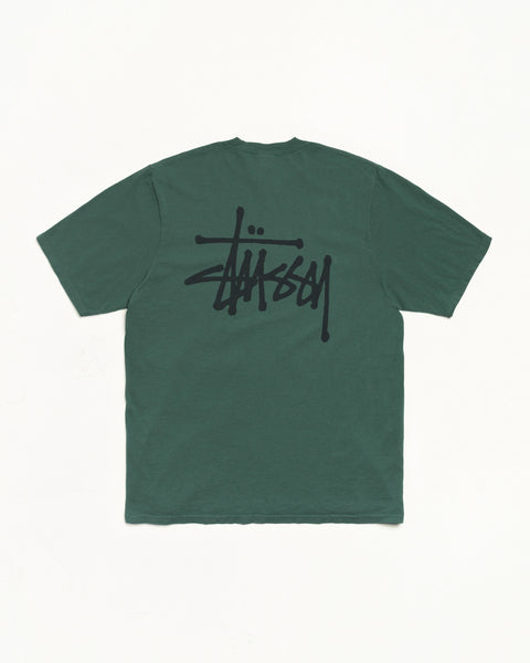 Basic Stussy Pig. Dyed Tee Mens Short Sleeve In Pine