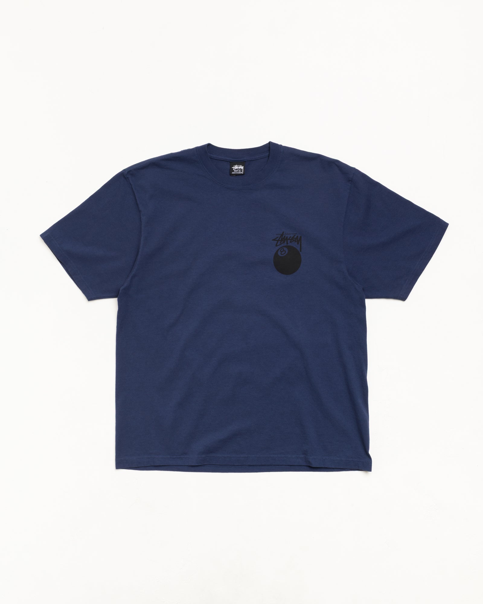 8 Ball Pig. Dyed Tee Unisex Short Sleeve In Midnight
