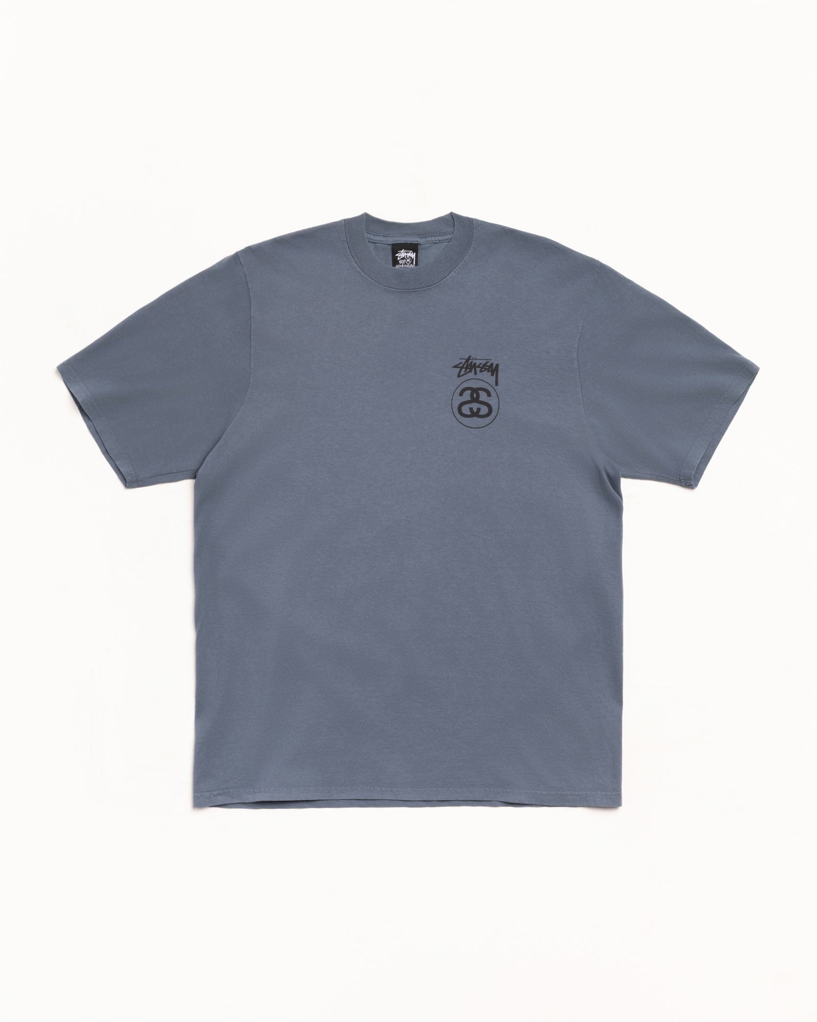 Stock Link Pig. Dyed Tee Mens Short Sleeve In Navy