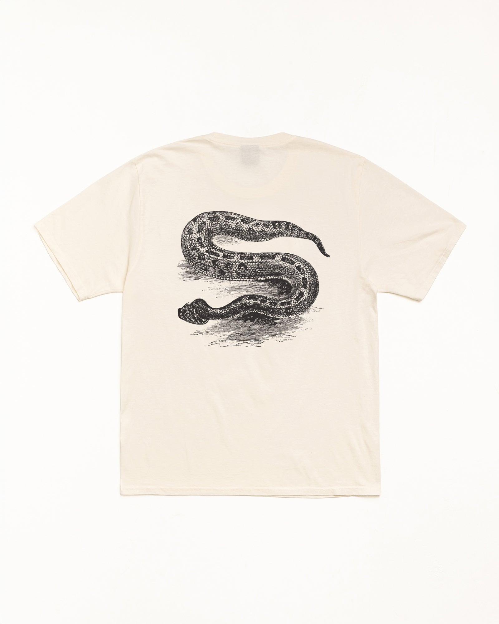 Serpent Pig. Dyed Tee Mens Short Sleeve In Natural