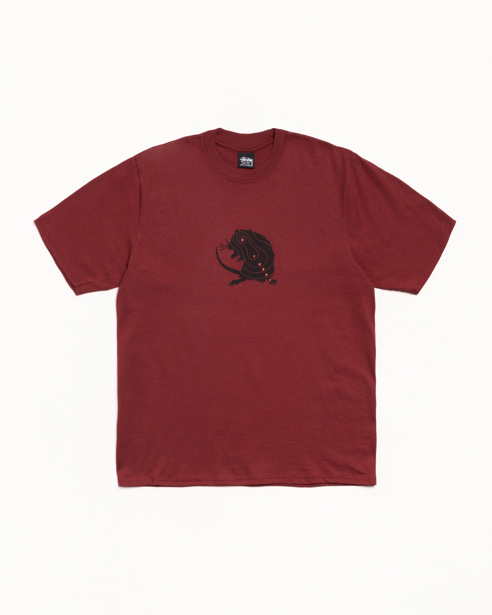 Long Range Tee Mens Short Sleeve In Wine