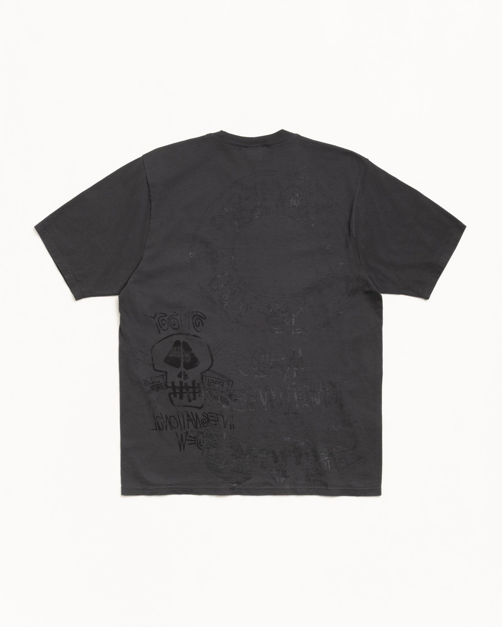 Skulls Tee Pigment Dyed – Faded Black | Tees | Stüssy UK