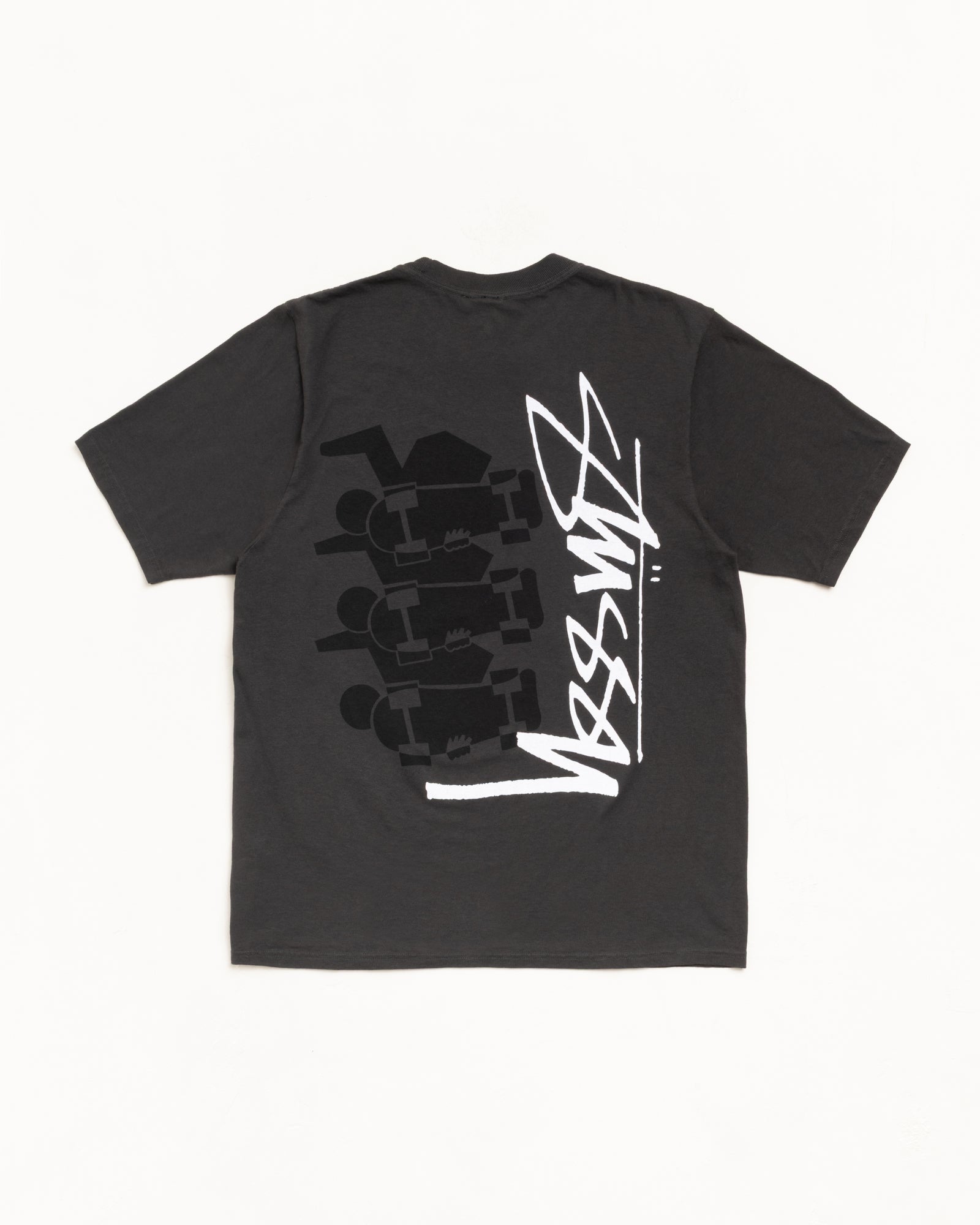 Skate Stack Tee Pigment Dyed – Faded Black | Tees | Stüssy UK