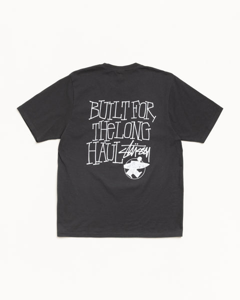 Long Haul Pig. Dyed Tee Mens Short Sleeve In Faded Black