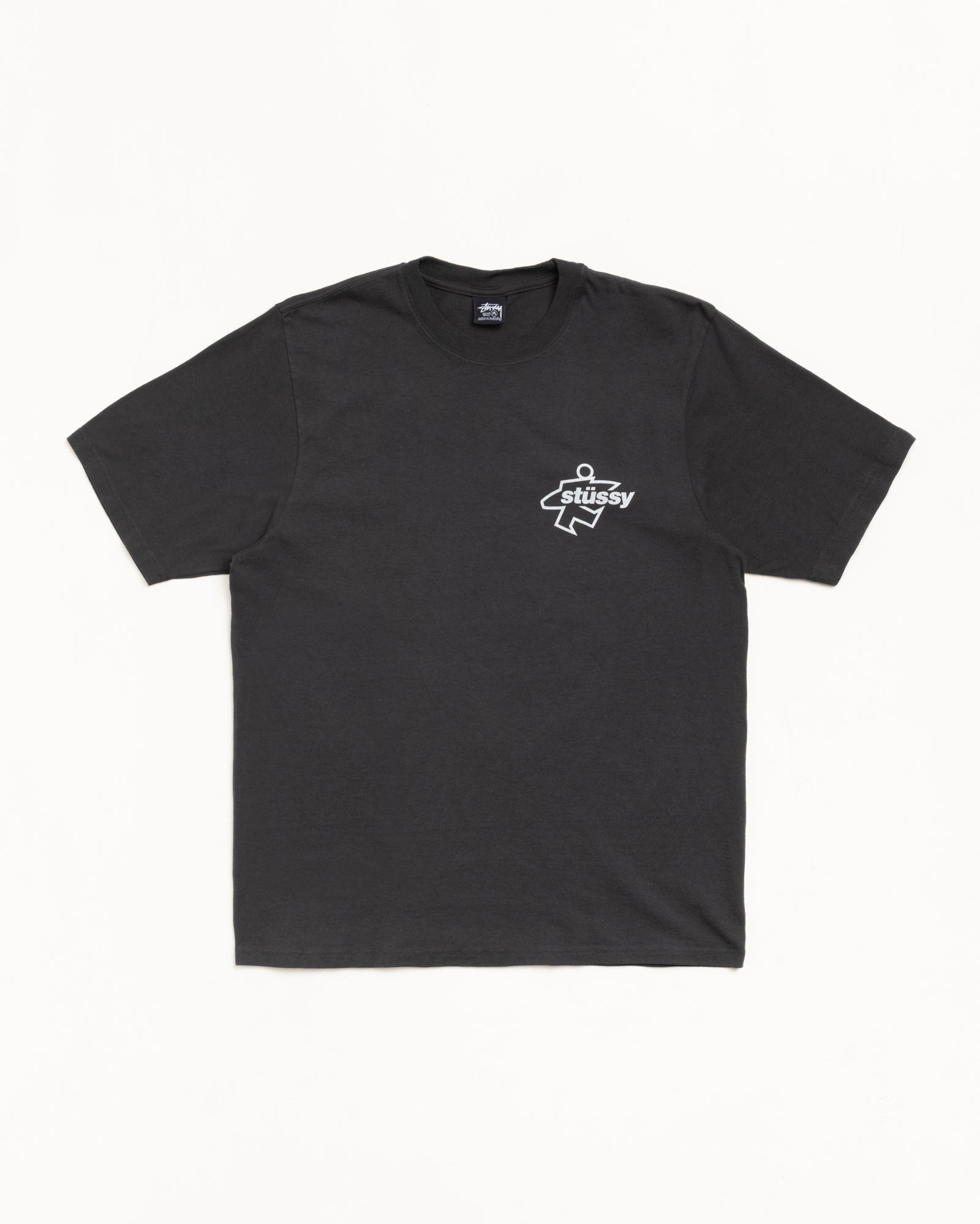 Surf Size Pig. Dyed Tee Mens Short Sleeve In Faded Black