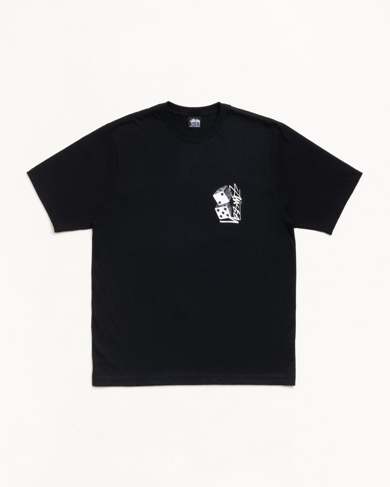 Tall Dice Tee – Black | Tees | Stüssy UK