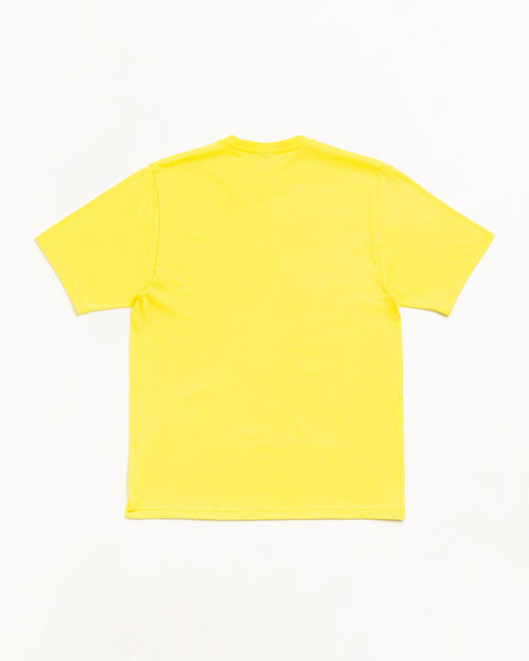 Stussy Sport Tee Unisex Short Sleeve In Lemon