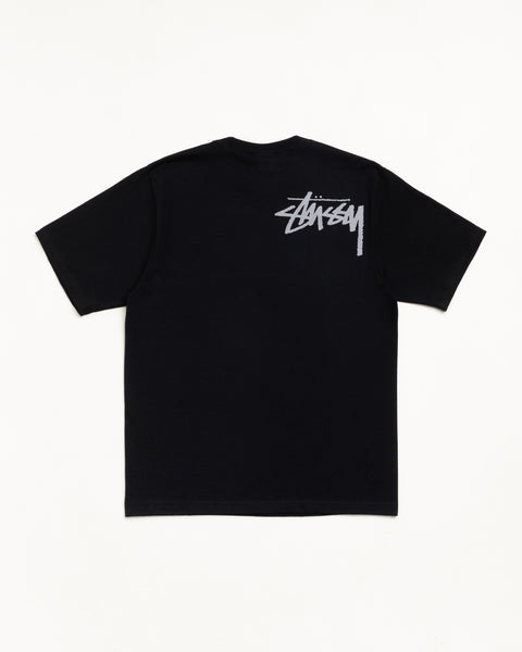 Double Venus Tee Unisex Short Sleeve In Black with back logo graphic