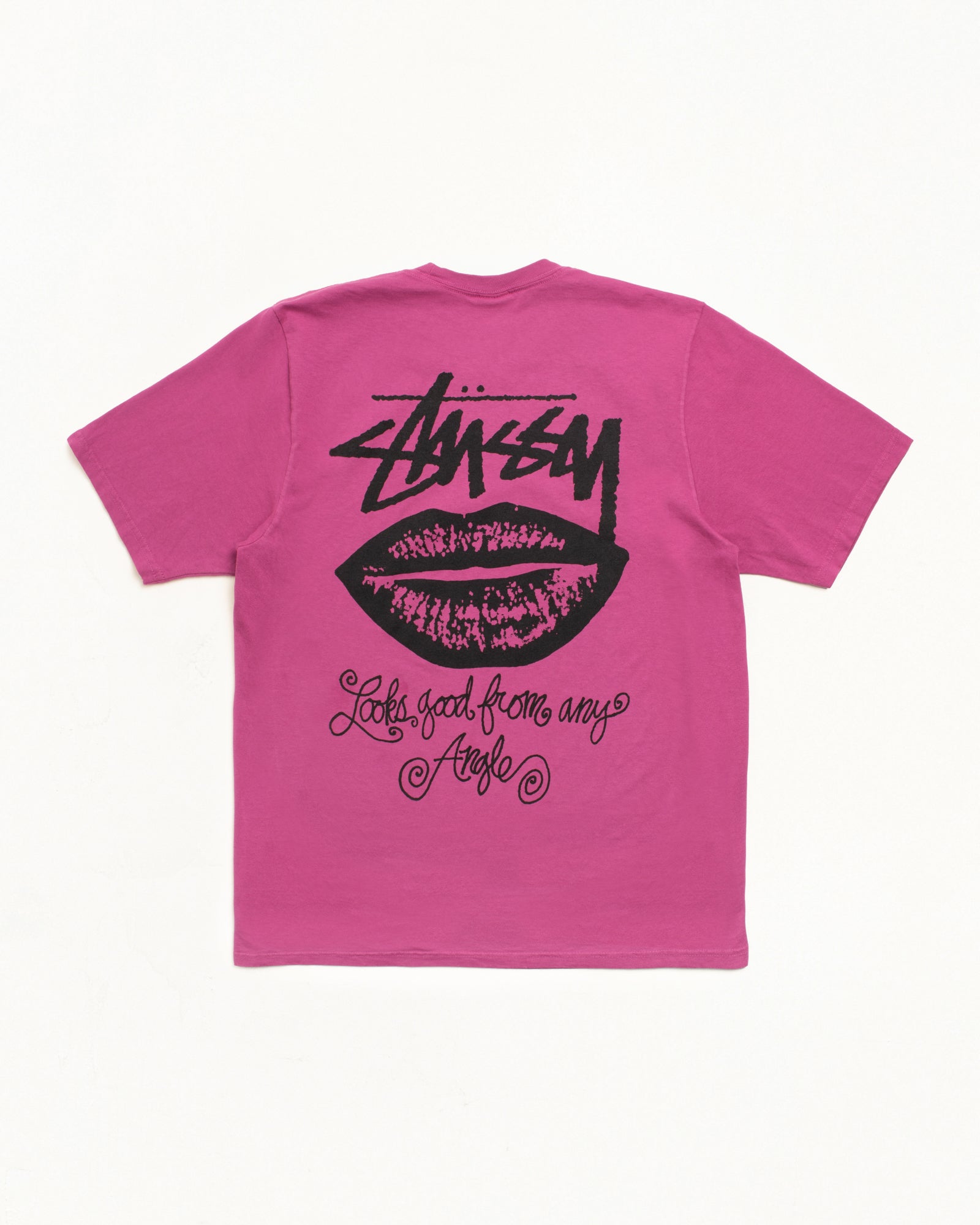 Any Angle Tee Pigment Dyed - Berry | Tees | Stüssy UK