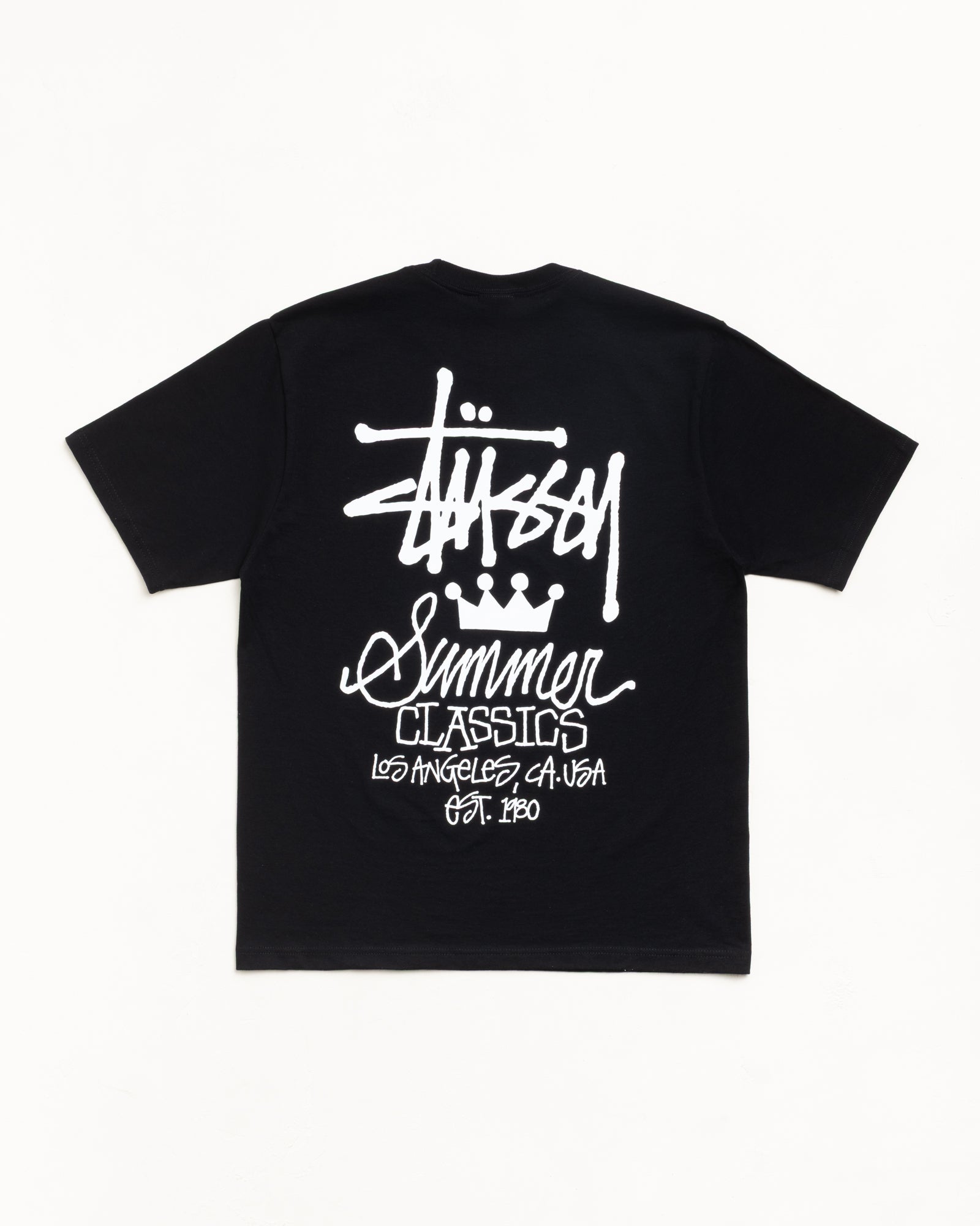 Summer Classics Tee – Black | Tees | Stüssy UK