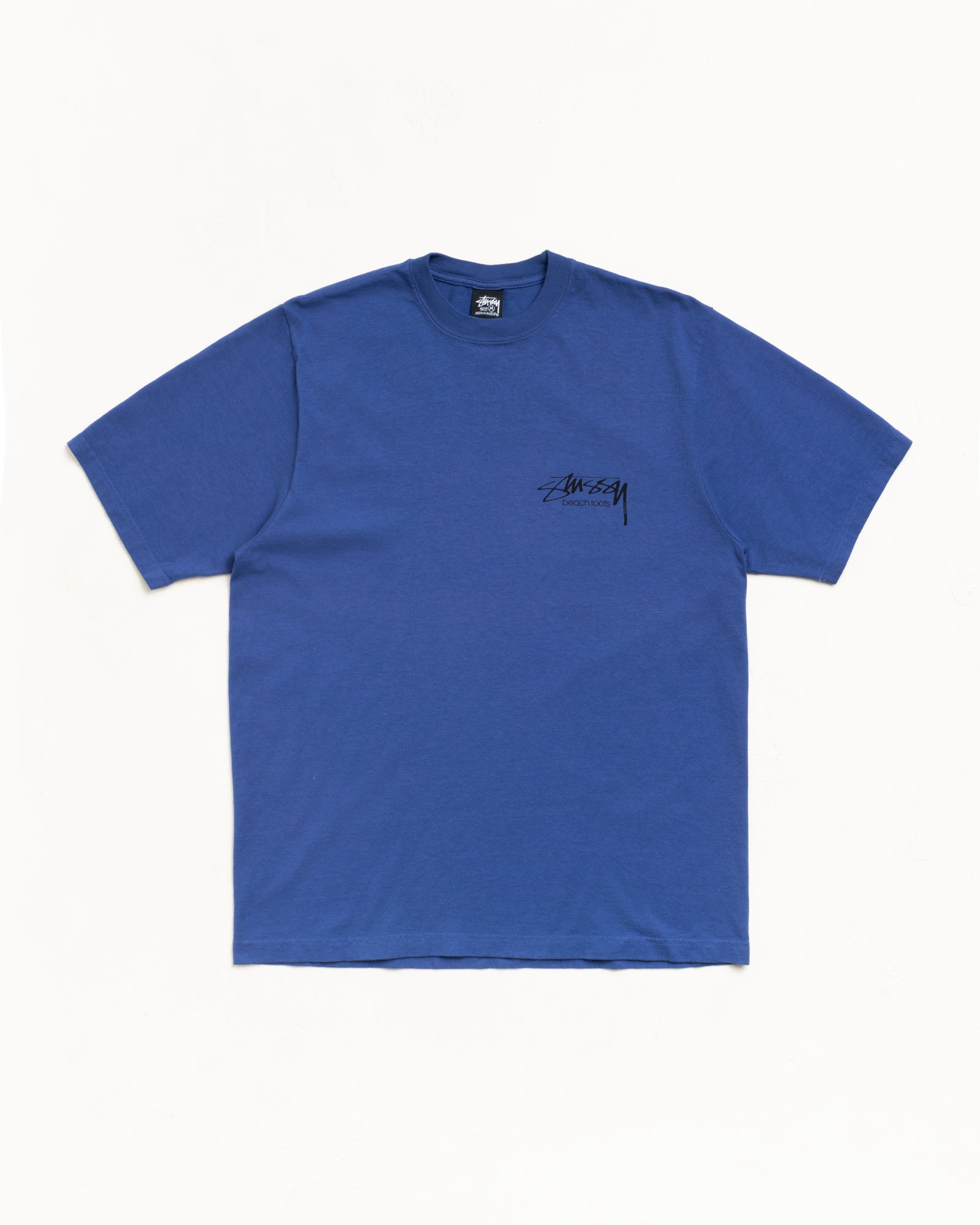 Beach Roots Pig. Dyed Tee Unisex Short Sleeve In Indigo