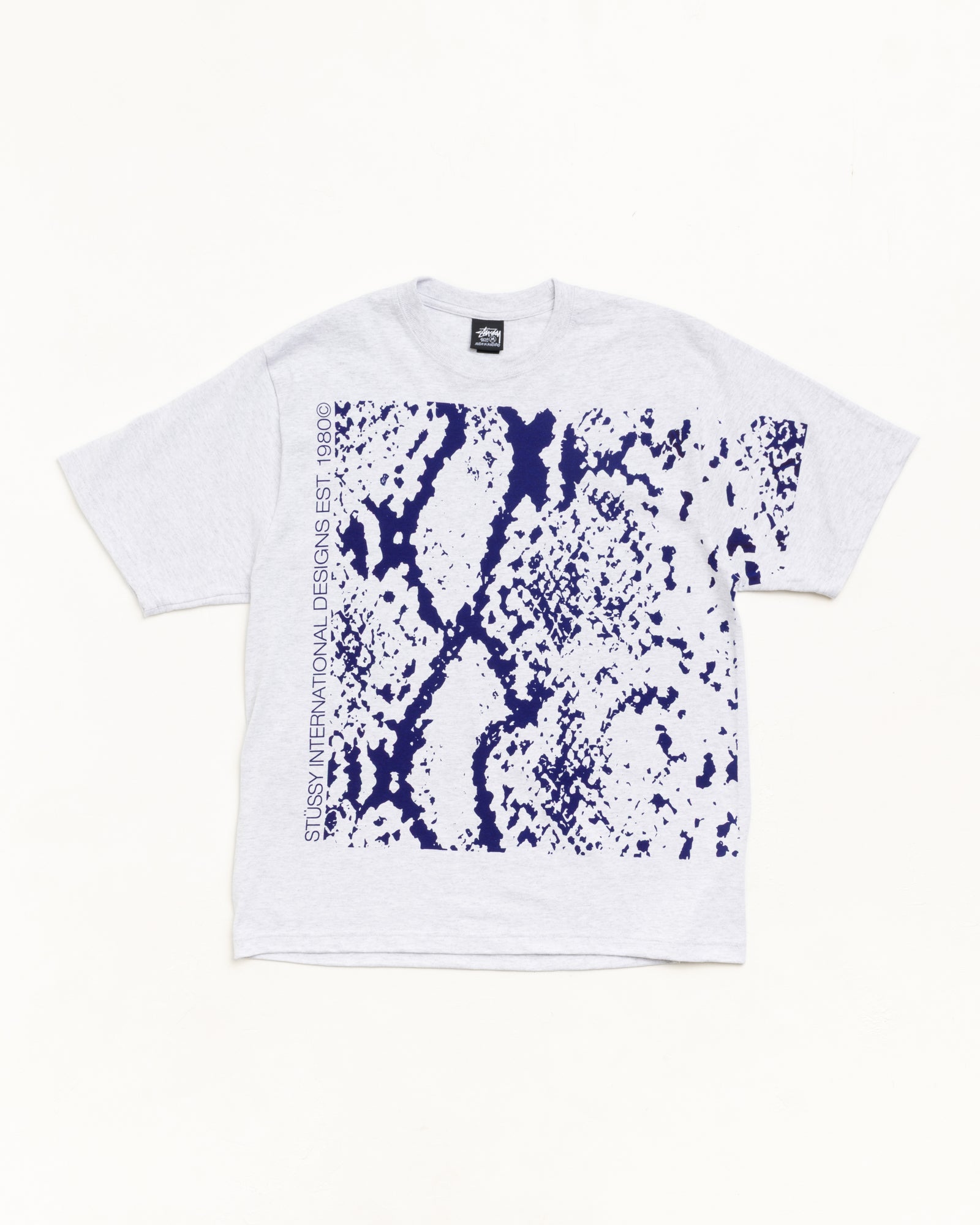 Snakeskin Tee Unisex Short Sleeve In Ash Heather