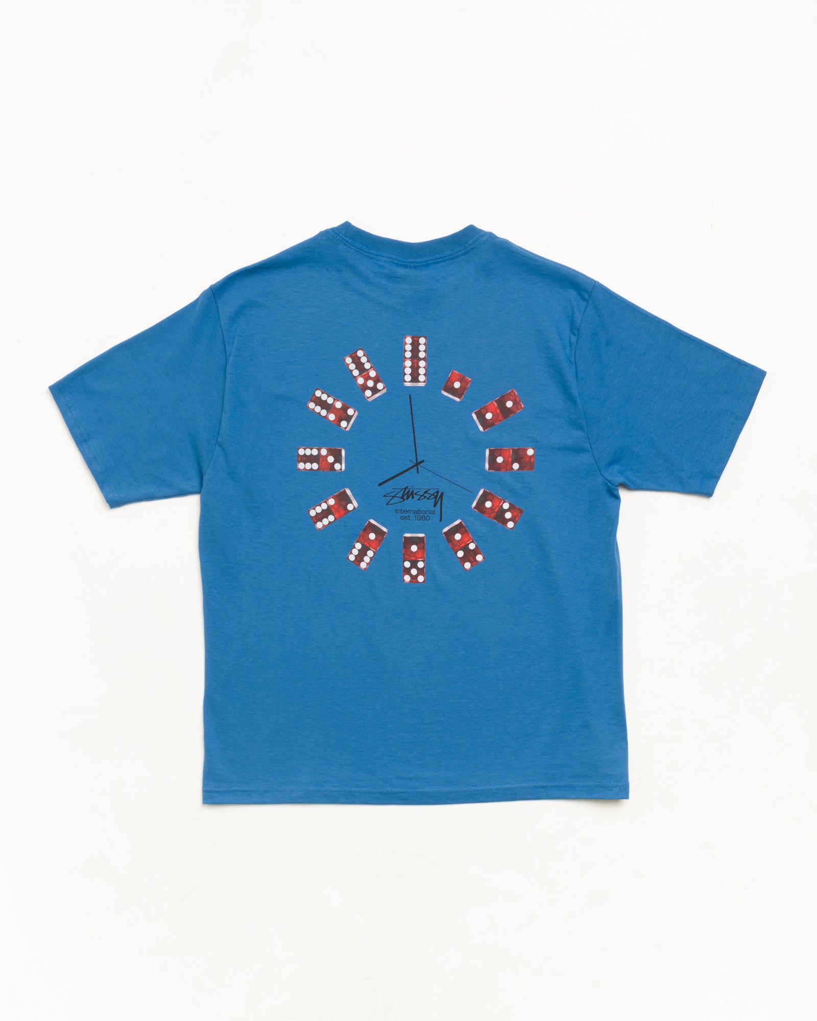 Dice Clock Tee Unisex Short Sleeve In Blue