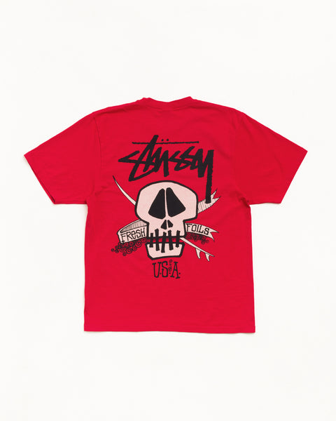 Fresh Foils Pig. Dyed Tee Unisex Short Sleeve In Red