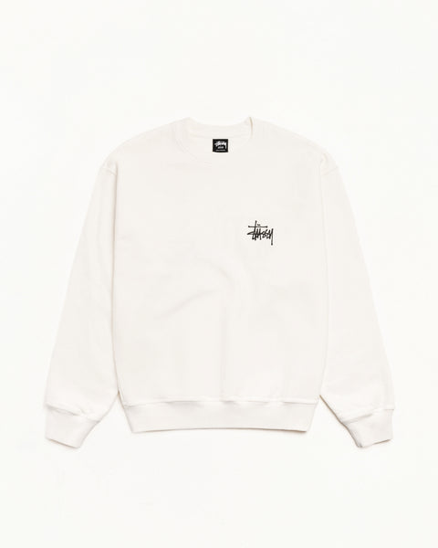 Stussy ホワイト スウェット Basic Stüssy Crew Pigment Dyed – Natural | Tee & Sweats | Stüssy UK