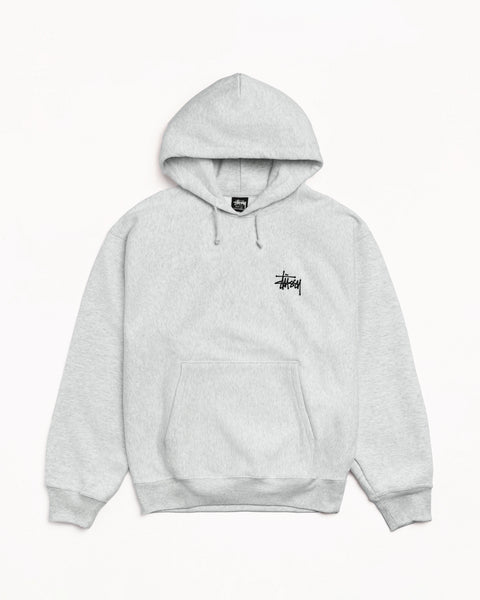 Basic Stüssy Hoodie – Ash Heather | Sweats | Stüssy UK