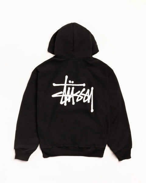 Basic Stussy Hood Mens Long Sleeve In Black