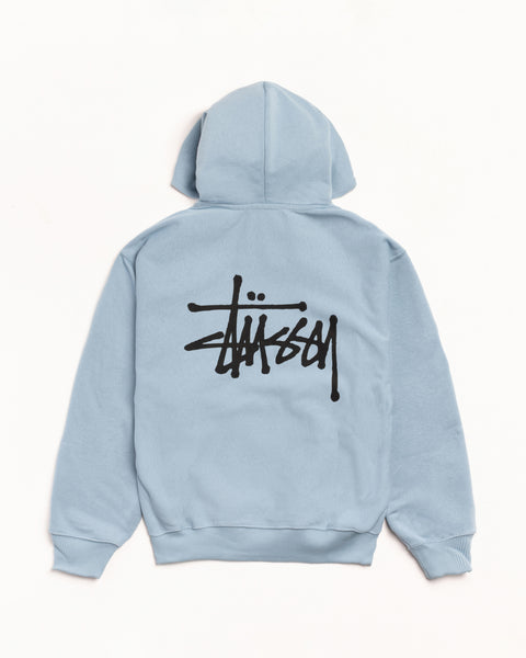 Basic Stussy Hood Mens Long Sleeve In Slate