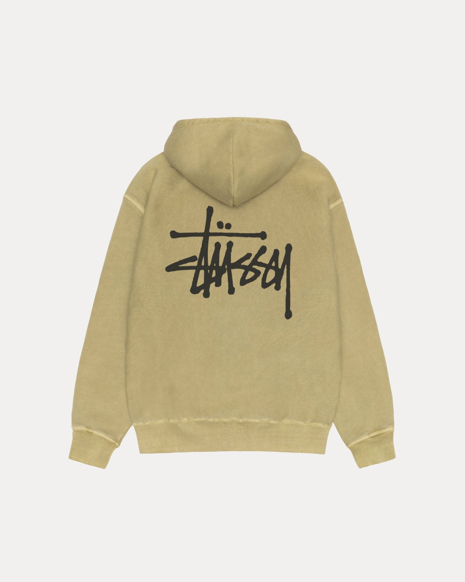 Basic Stüssy Hoodie Pigment Dyed – Elm | Sweats | Stüssy UK