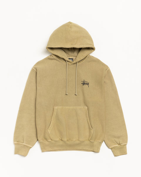 Basic Stussy Pig. Dyed Hood Mens Long Sleeve In Elm