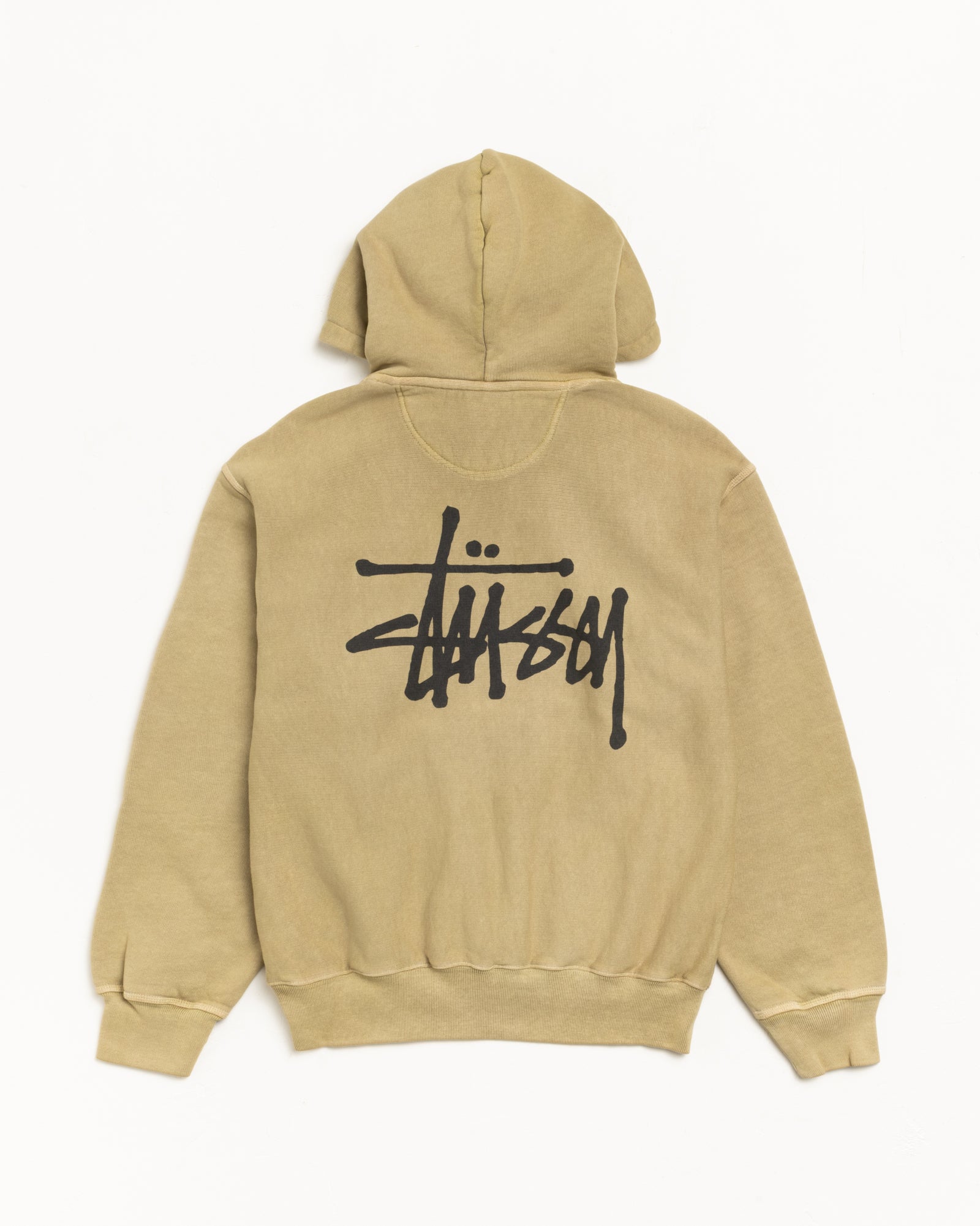 Basic Stüssy Hoodie Pigment Dyed – Elm | Sweats | Stüssy UK