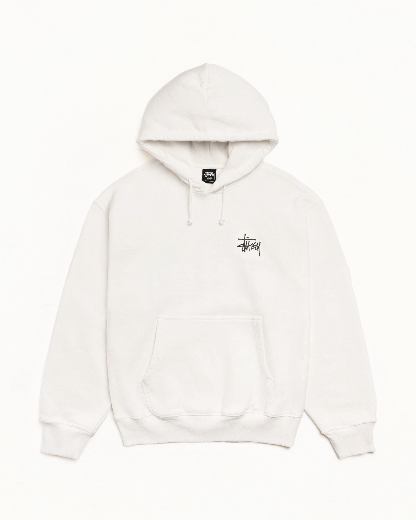 Basic Stussy Pig. Dyed Hood Mens Long Sleeve In Natural