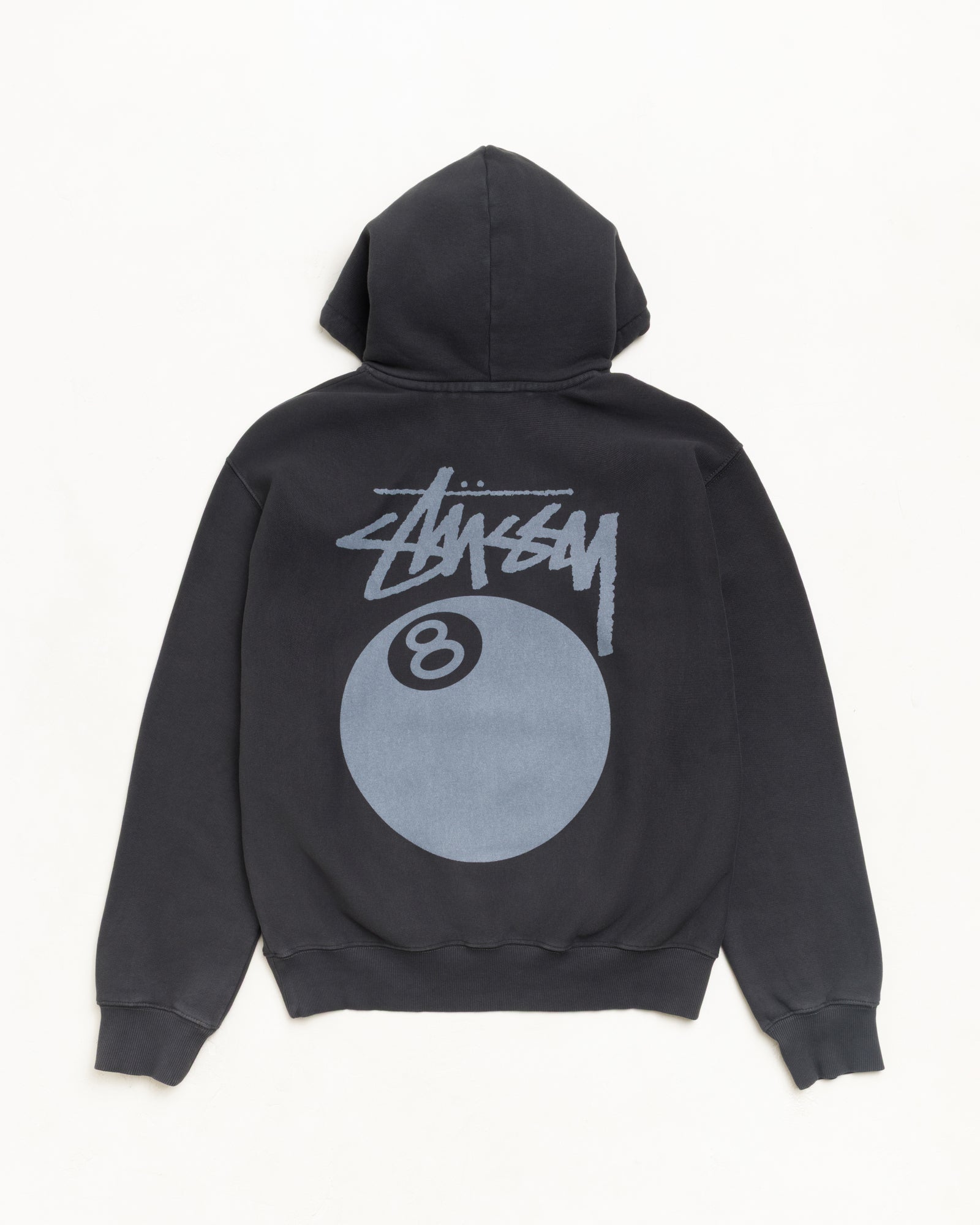 8 Ball Hoodie Garment Dyed – Faded Black | Sweats | Stüssy UK