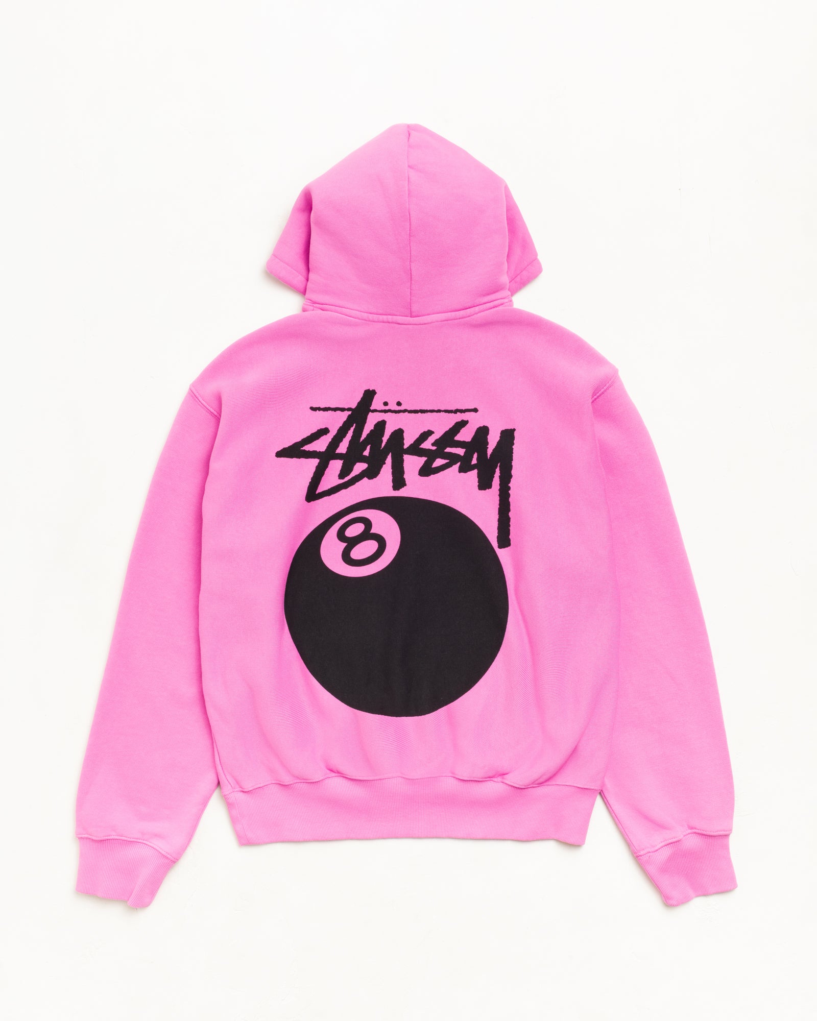 8 Ball Hoodie Garment Dyed – Pink | Sweats | Stüssy UK