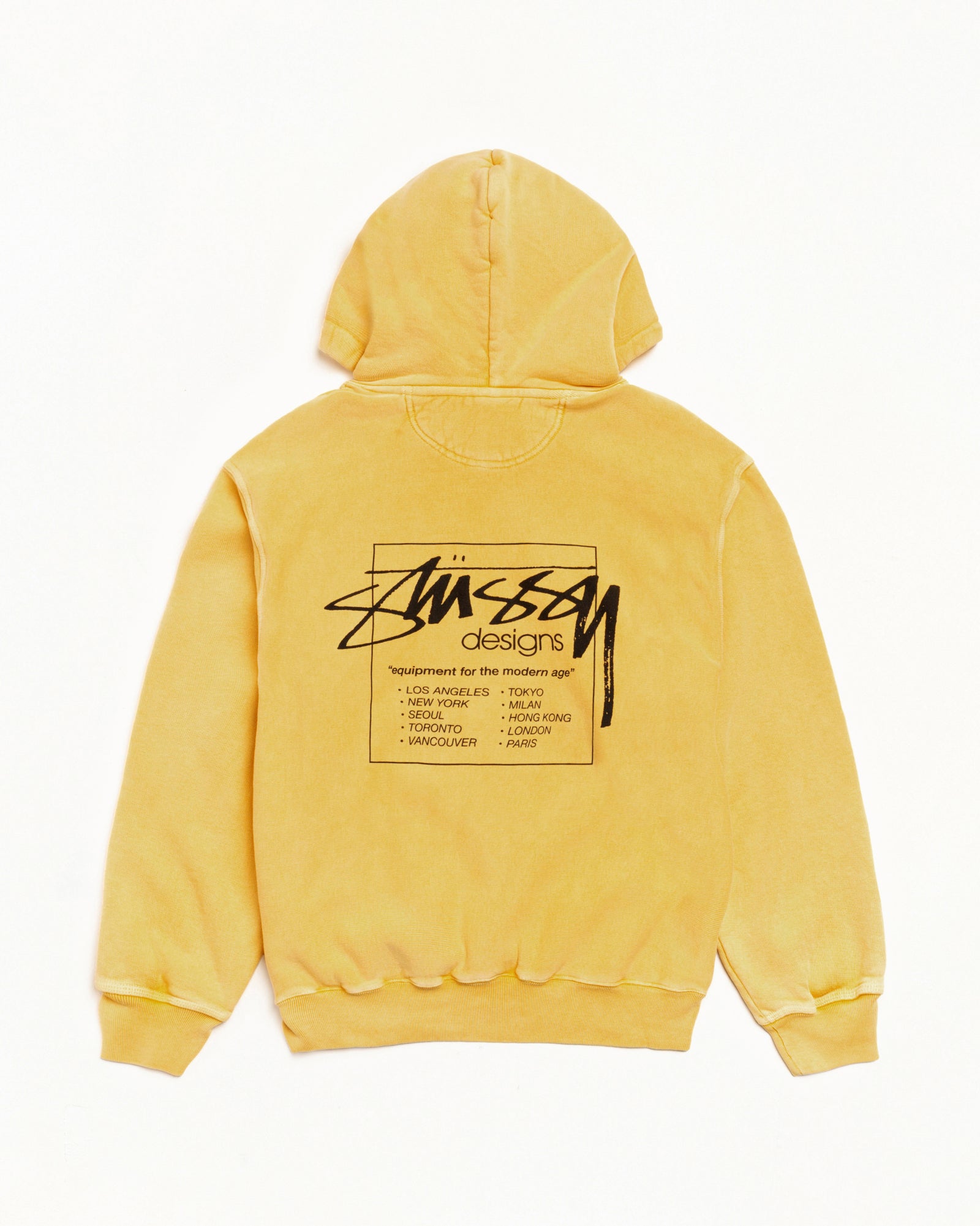 Modern Age Hoodie Pigment Dyed – Yellow | Sweats | Stüssy UK