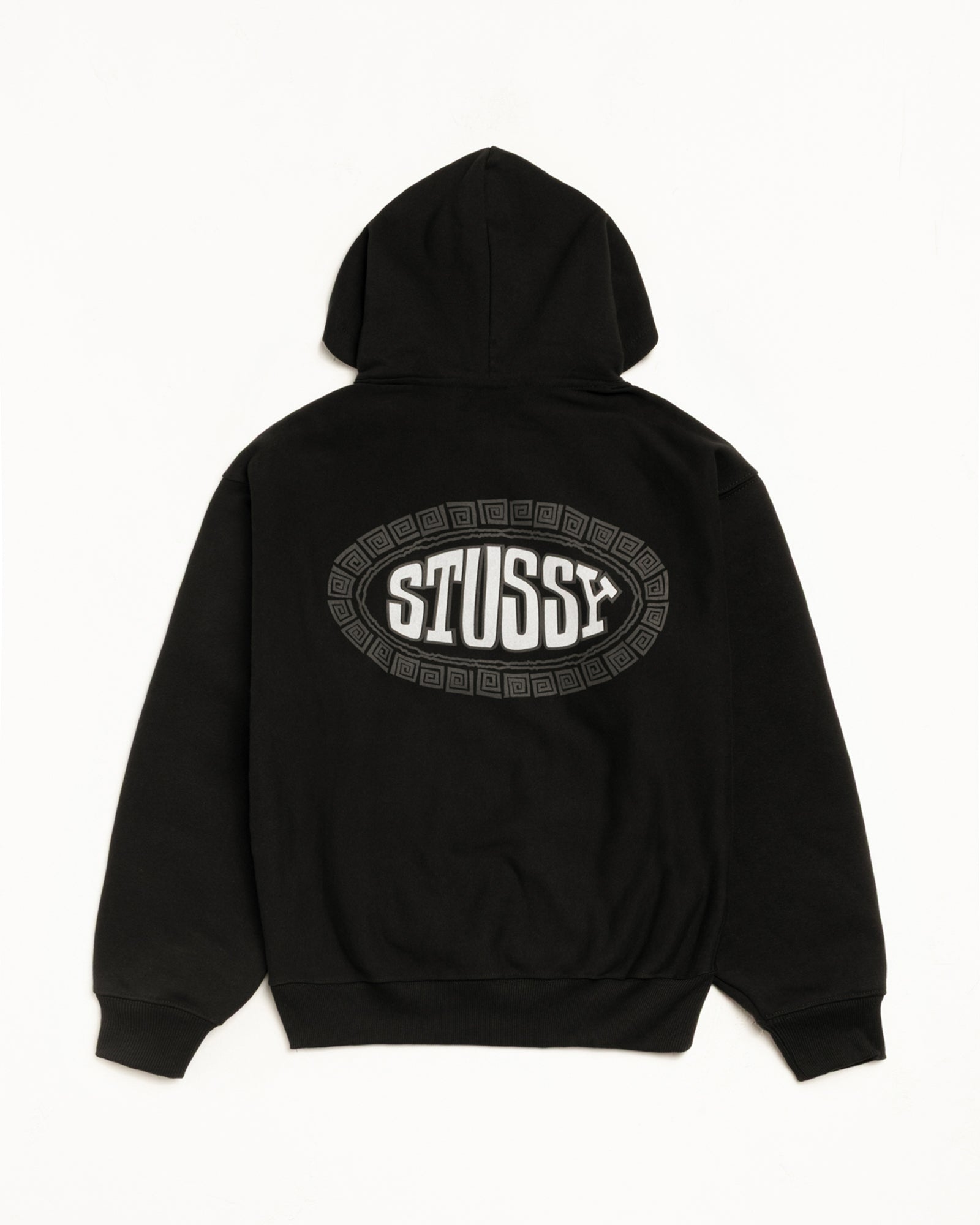 Tile Oval Hood Mens Long Sleeve In Black