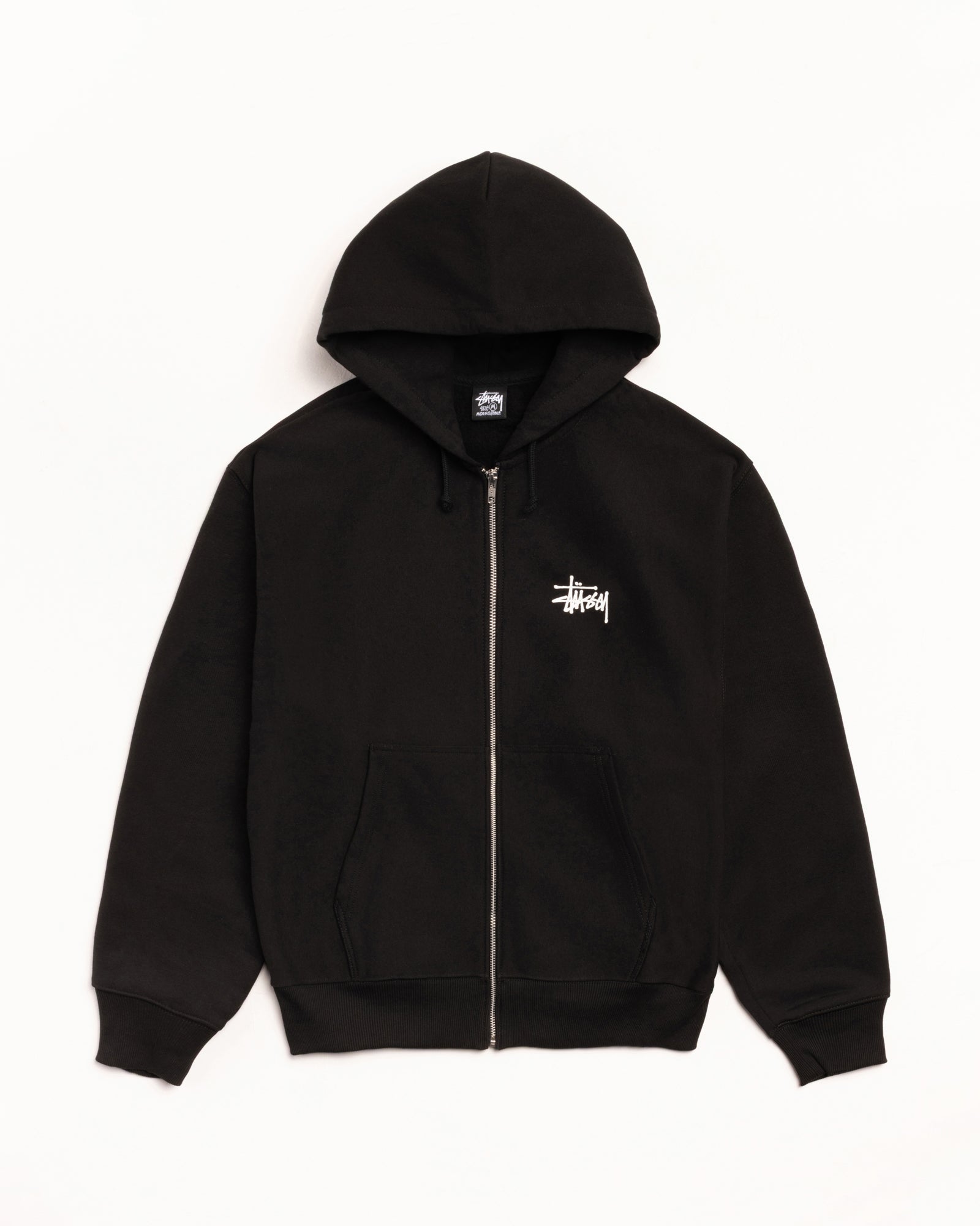 BASIC STÜSSY ZIP HOODIE