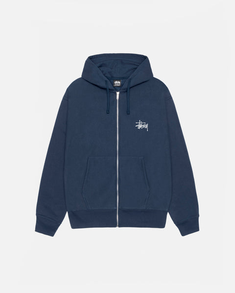 BASIC STÜSSY ZIP HOODIE