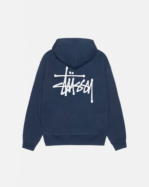 BASIC STÜSSY ZIP HOODIE