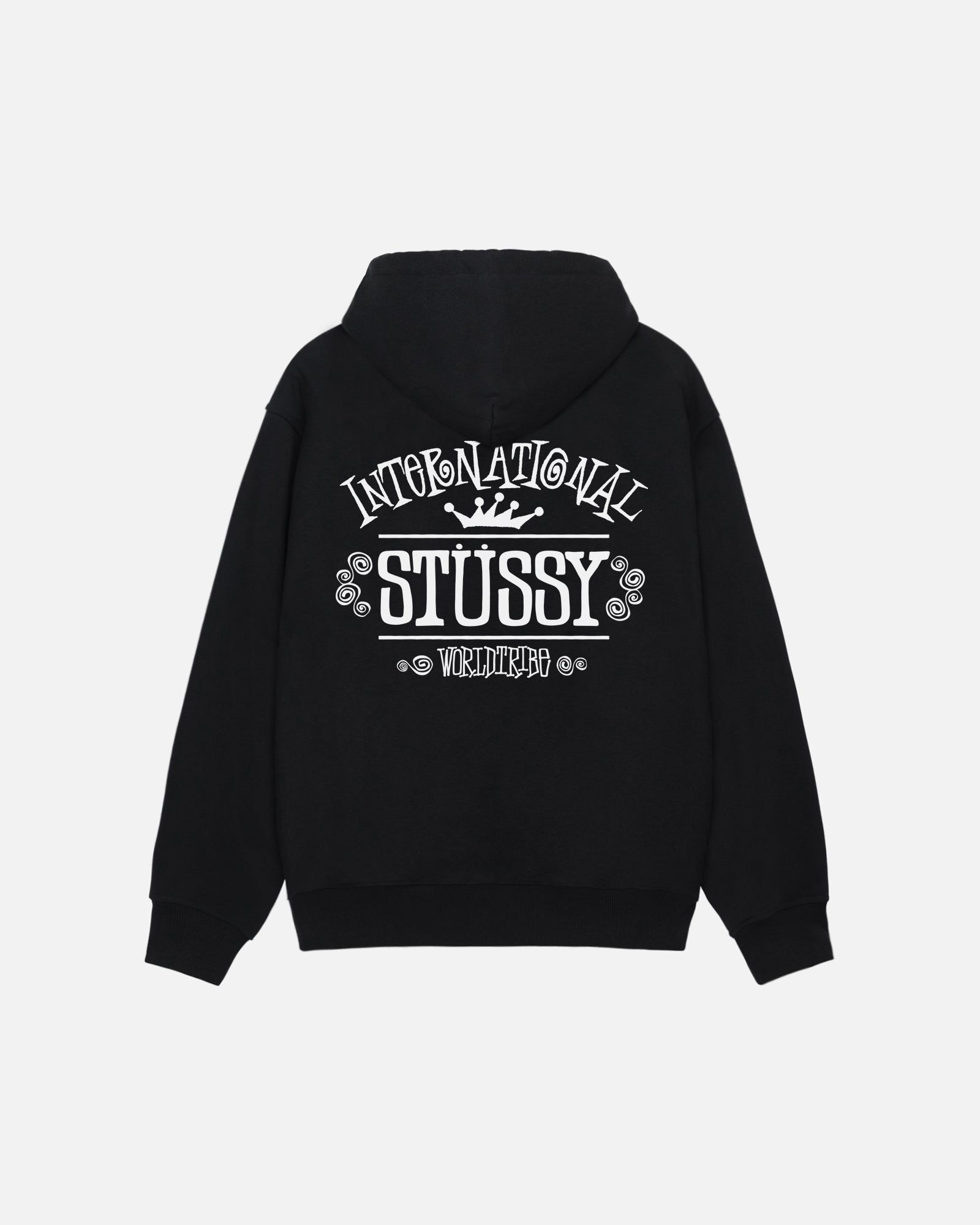 Worldwide Zip Hoodie in black Stussy UK