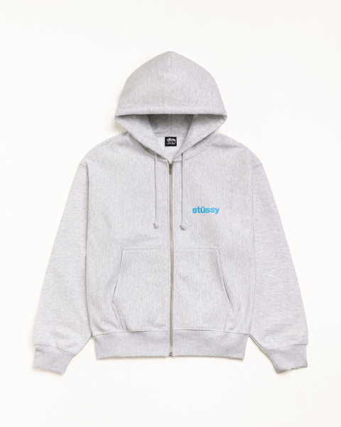 Built Tough Zip Hood Mens Long Sleeve In Ash Heather