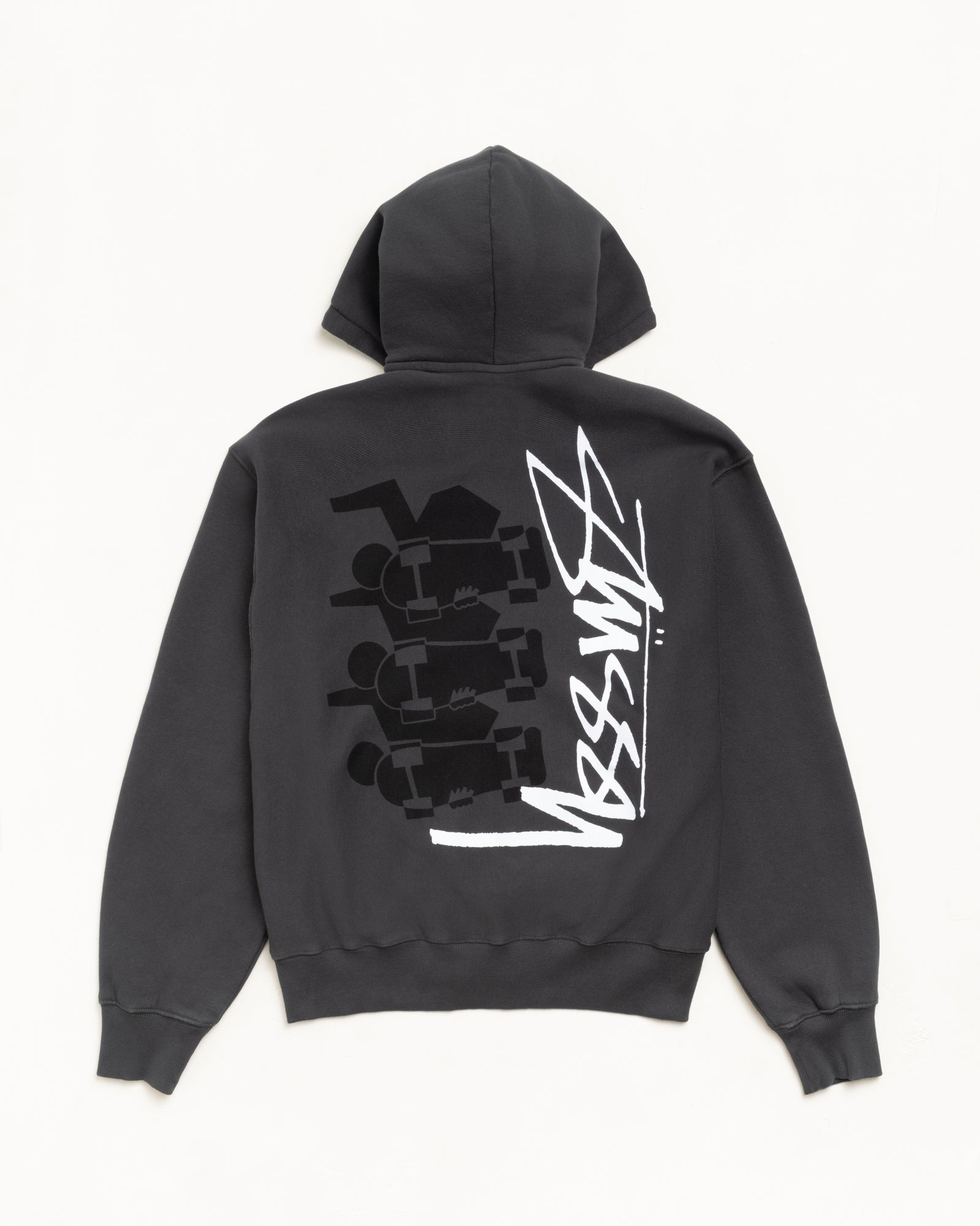 Skate Stack Zip Hoodie Pigment Dyed – Faded Black | Sweats | Stüssy UK