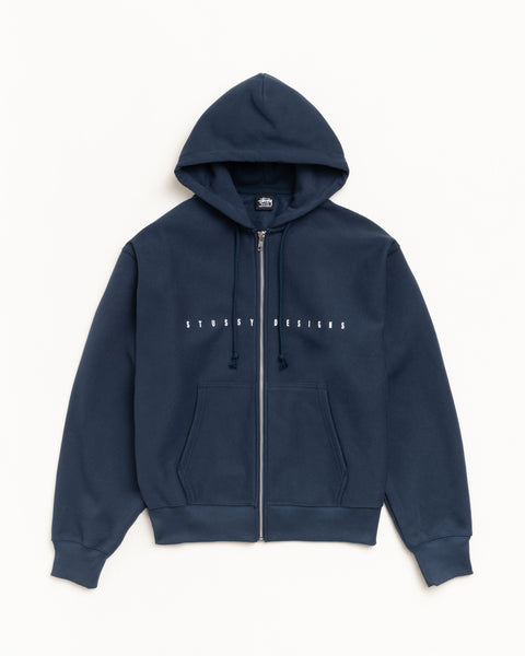 S Box Zip Hood Mens Long Sleeve In Navy