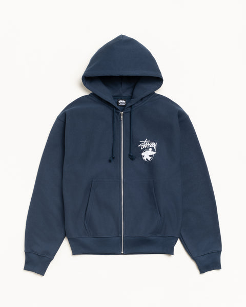 Long Haul Zip Hood Mens Long Sleeve In Navy