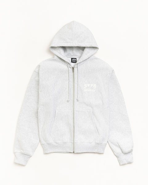 PEOPLE 1 SWEAT TOPS / ASH GRAY　XL Box Crown Zip Hoodie – Ash Heather | Sweats | Stüssy UK