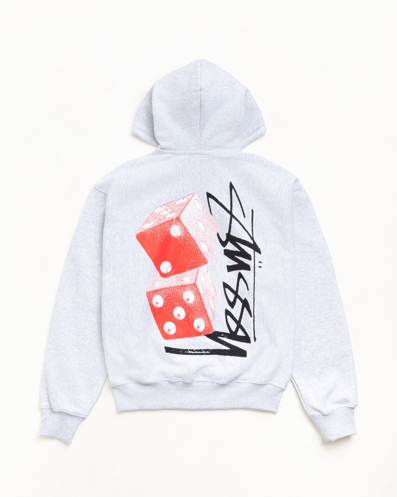 Tall Dice Zip Hoodie – Ash Heather | Sweats | Stüssy UK