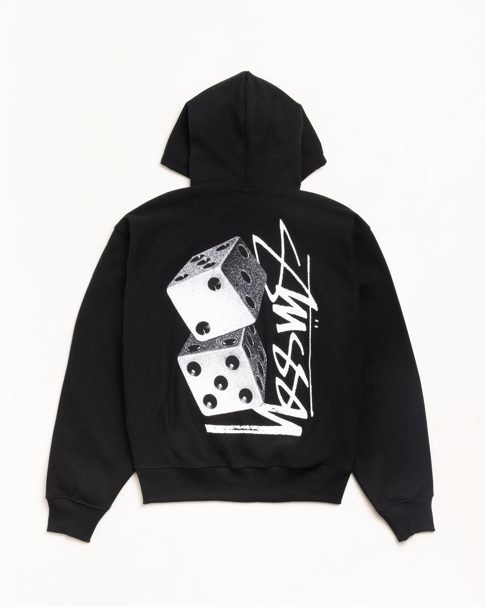 Tall Dice Zip Hoodie – Black | Sweats | Stüssy UK