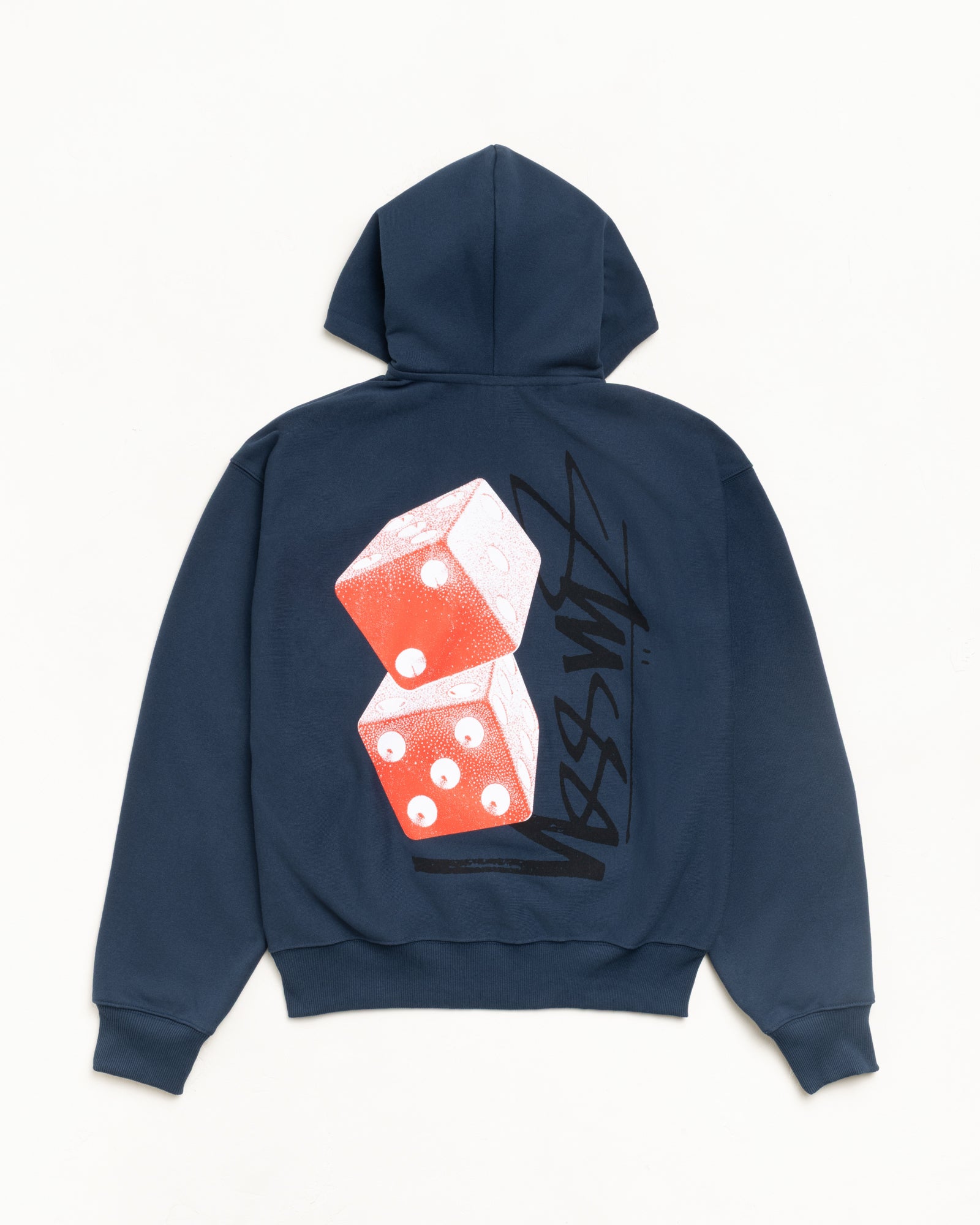 Tall Dice Zip Hoodie – Navy | Sweats | Stüssy UK