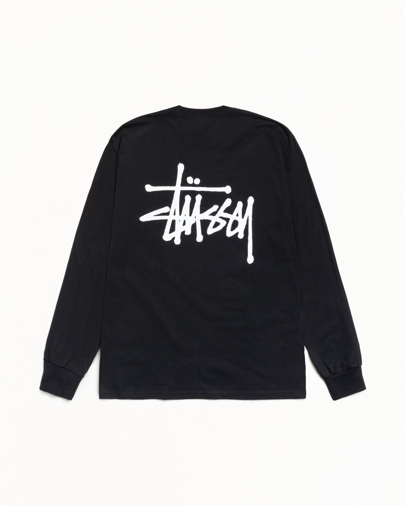 Basic Stussy Ls Tee Mens Long Sleeve In Black