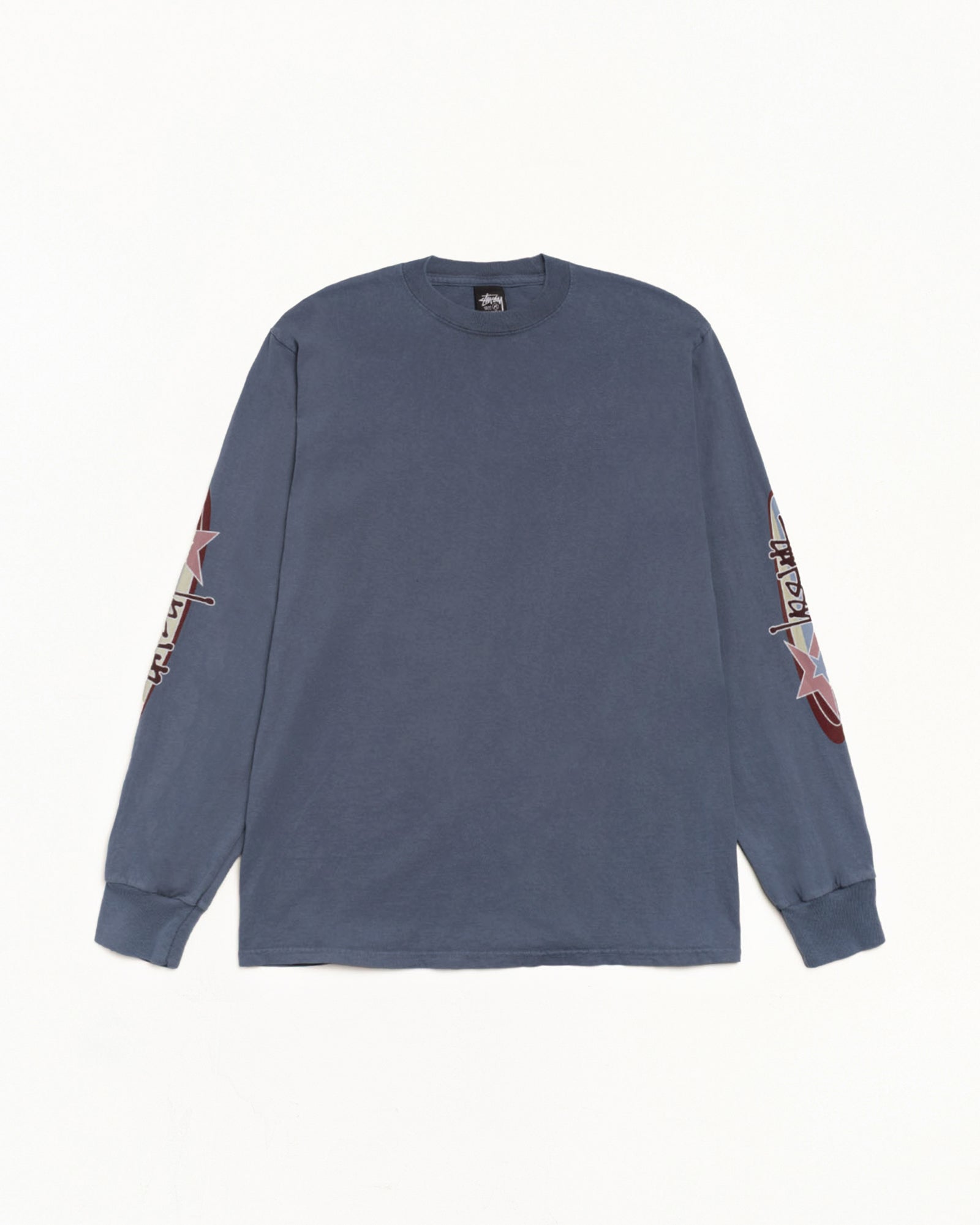 Two Star Pig. Dyed Ls Tee Mens Long Sleeve In Navy