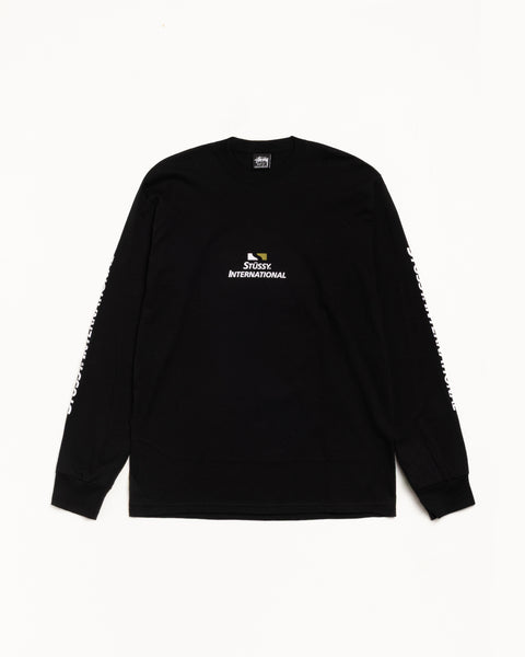 Stussy International Ls Tee Mens Long Sleeve In Black