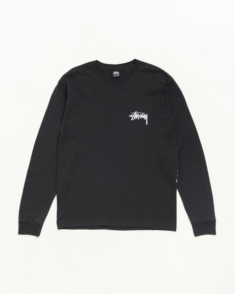 Dragon Pig. Dyed Ls Tee Unisex Long Sleeve In Faded Black