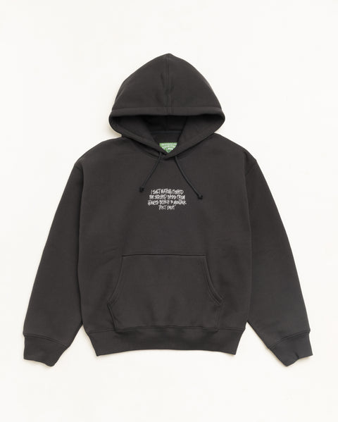 Stussy Tears Pullover Hoodie Unisex Long Sleeve In Black