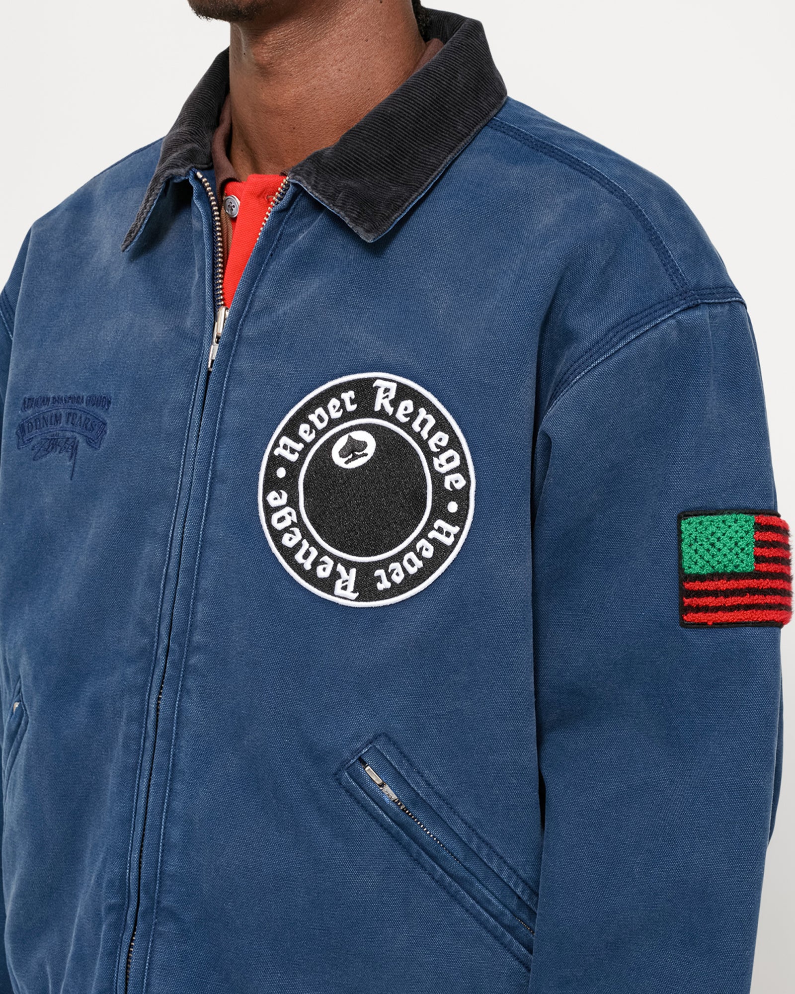 Stüssy & Denim Tears Canvas Jacket in blue – Stüssy UK