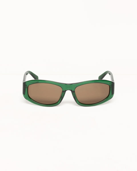 Landon Sunglasses Accessories In Emerald / Brown Lens
