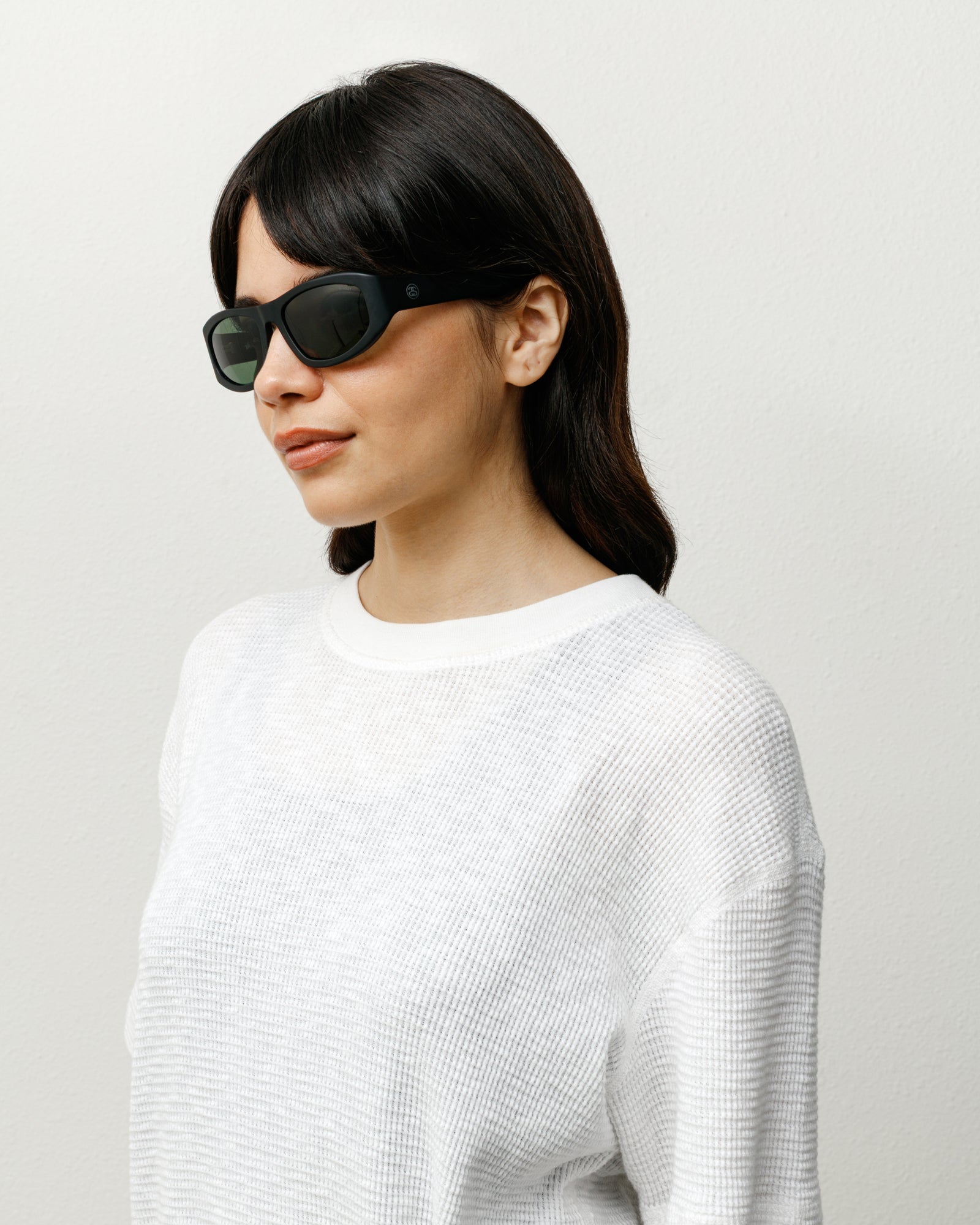 Landon Sunglasses – Matte Black/Green Lens | Eyegear | Stüssy UK